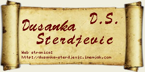 Dušanka Sterđević vizit kartica